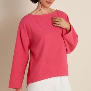 Soft Surroundings Gauze Pullover Top